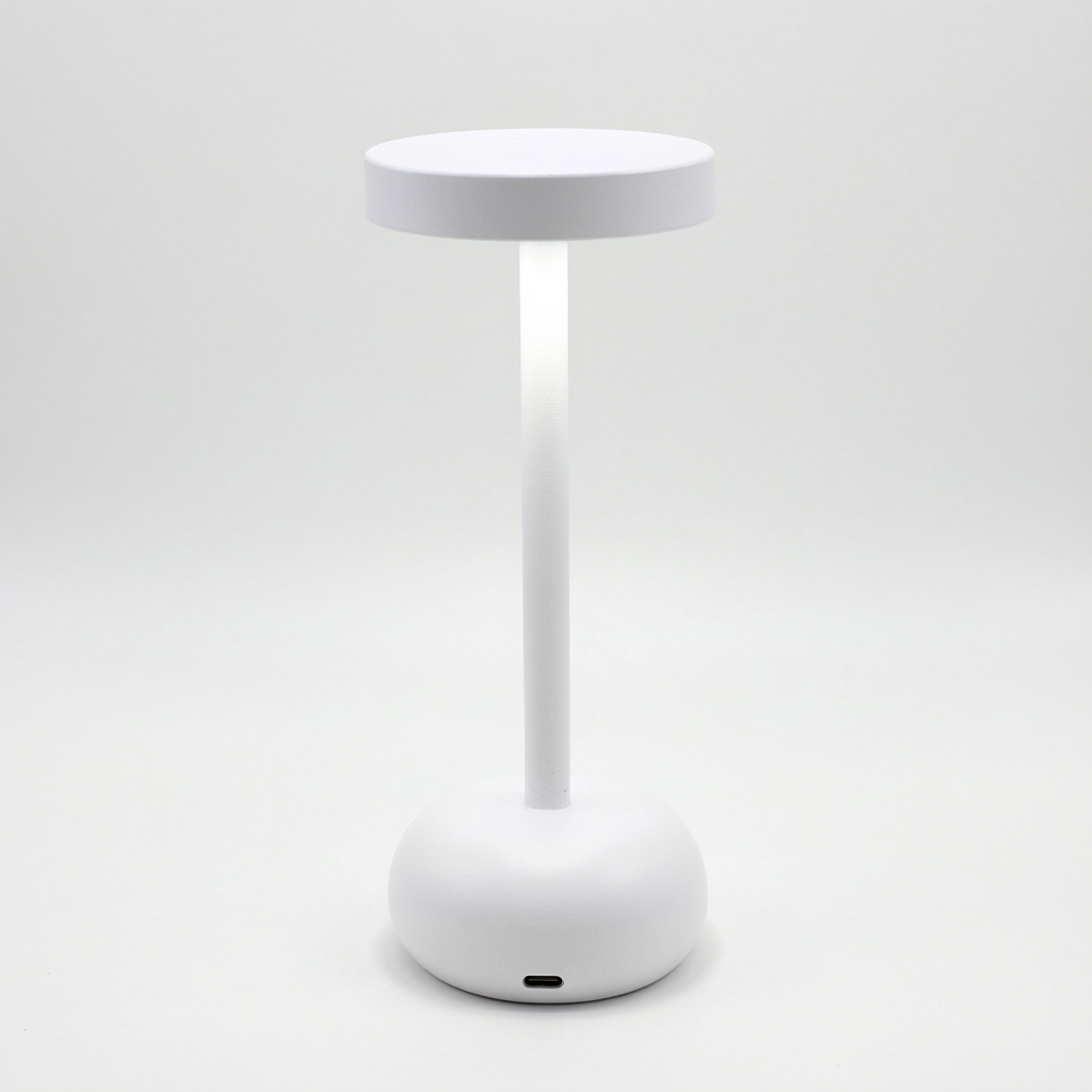 Portable LED Metal Table Lamp – Rechargeable Ambient Night Light