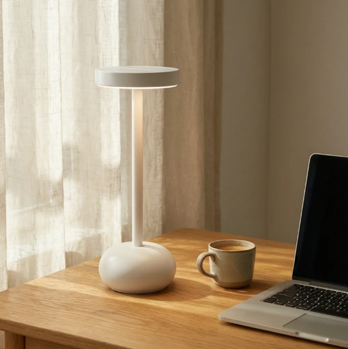 Portable LED Metal Table Lamp – Rechargeable Ambient Night Light